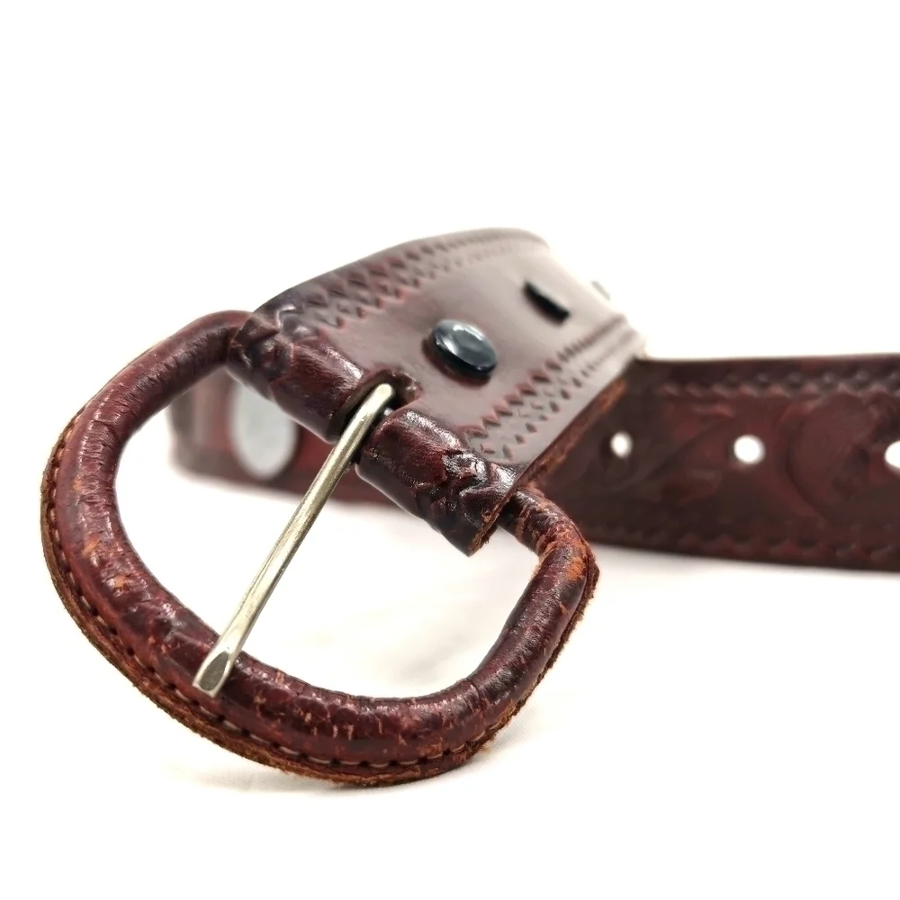 Unisex Vtg 36 Brown Western Equestrian Vibe Belt